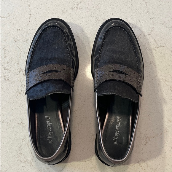Jeffrey Campbell Black and Brown Loafers - Picture 3 of 8